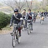 木曽川犬山緑地から始まるサイクリングロードをちょっぴり走行。ここは超最高の走り心地であった。