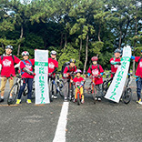 市内の公園から自転車だから行けるコース上の名所・旧跡を回り、栄テレビ塔に集合して自転車ランチミーティングを行いました。今回は、東は小原橋緑地南園、北は庄内緑地、西は荒子川公園からSTARTしました。この北コースは障がい者の方や幼稚園児も見事15 kmを完走しました